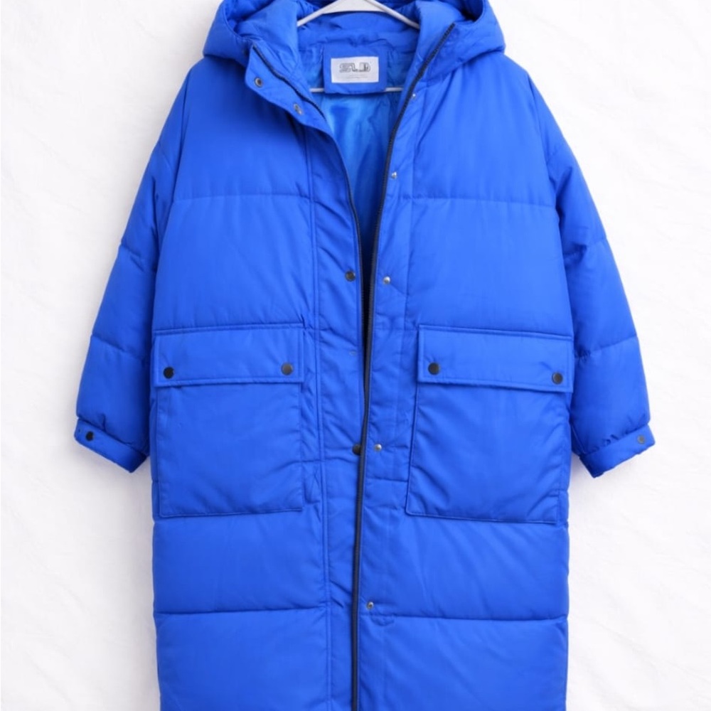 Vibrant Blue Puffer Coat